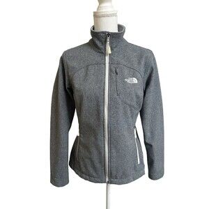 The North Face Women's M Gray APEX Bionic Jacket Windwall Shell
